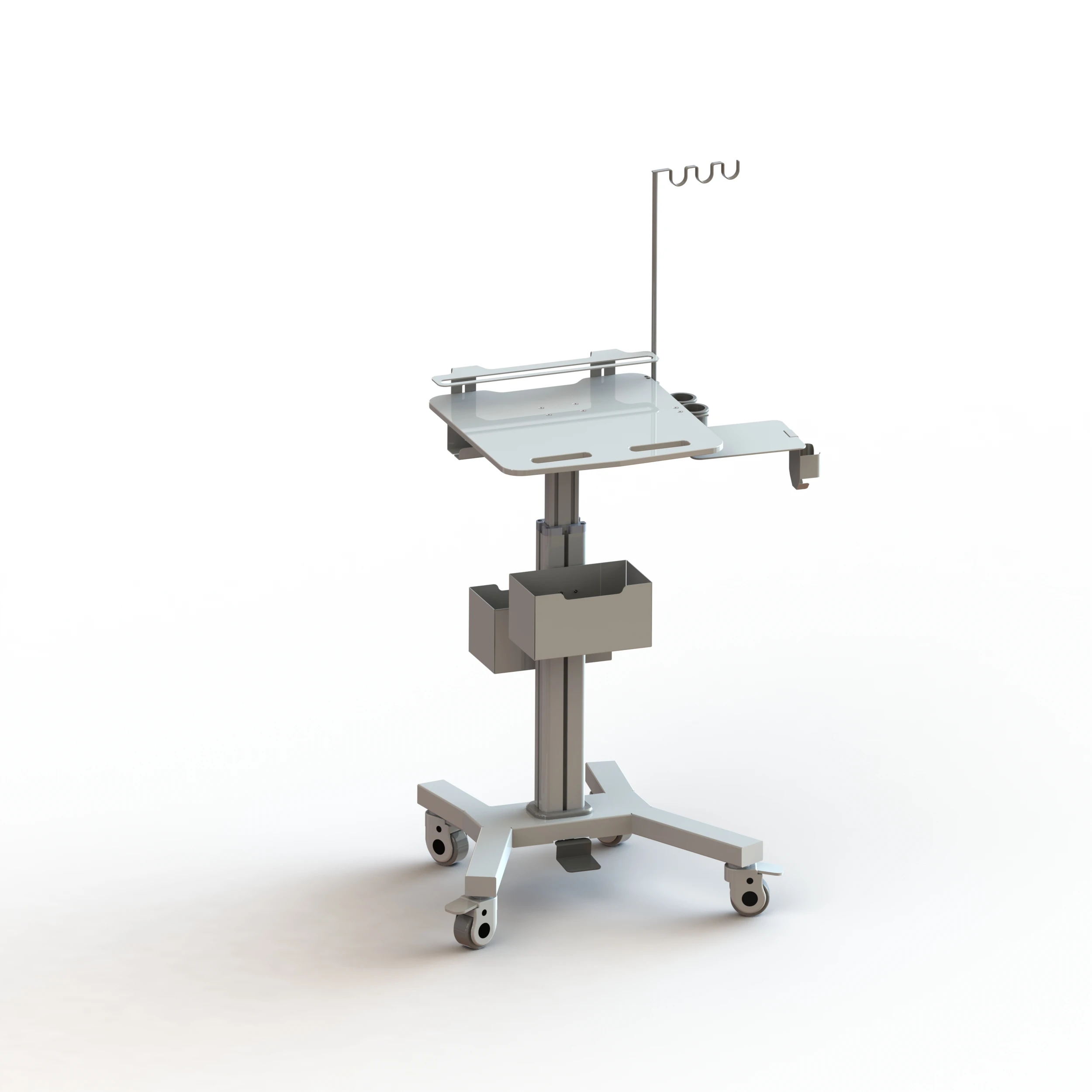 Airow Height Adjustable Dental Clinic Cart Oral Scanner Holder & Monitor Mount | Wheeled Medical Trolley for Hospital Clinic - view 2