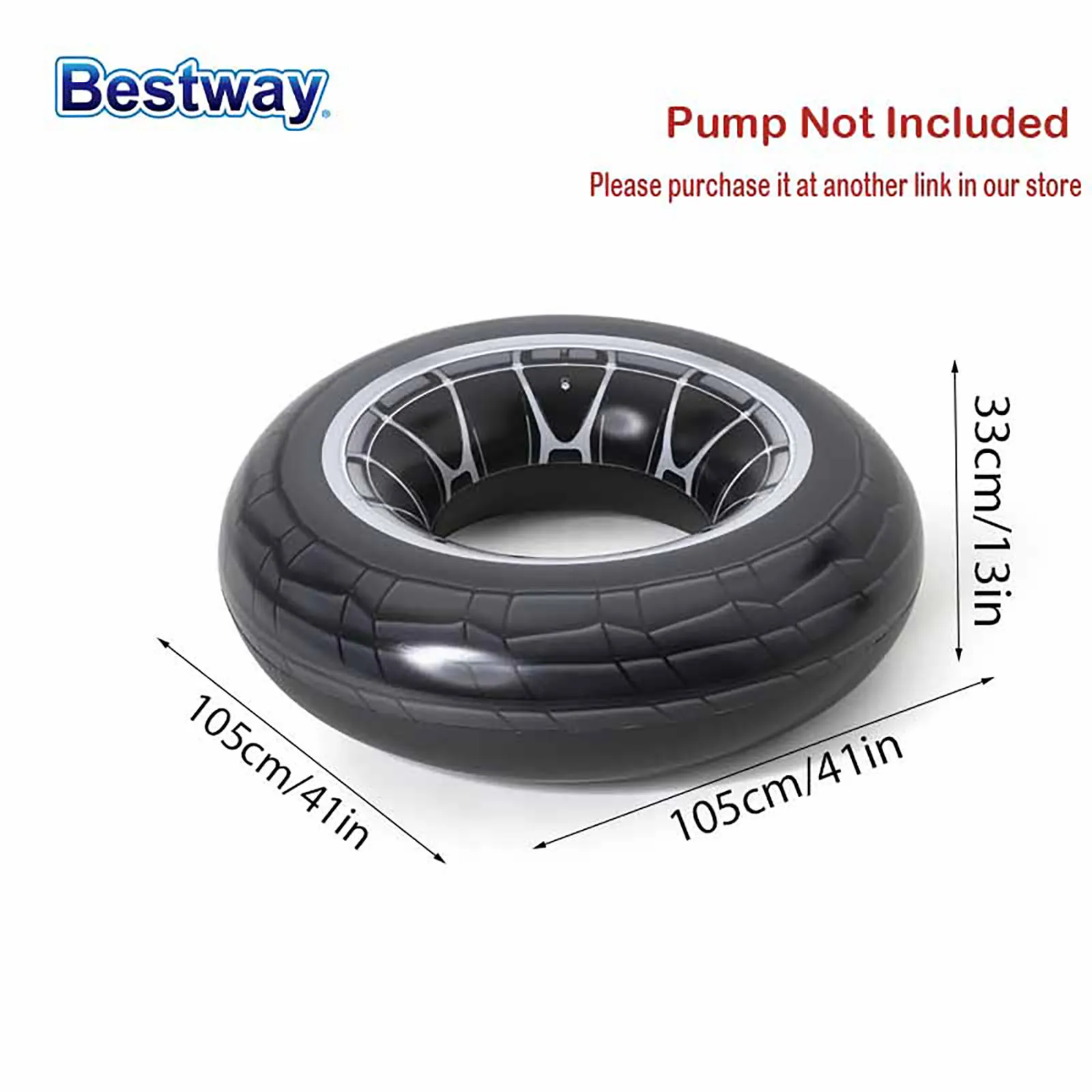 Anel De Natação De Pneu De Alta Velocidade, anel De Piscina, brinquedos De Praia Sem Bomba, Bestway36102