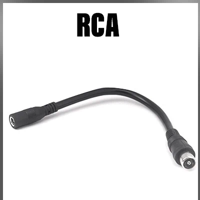 DC To RCA 10MM Connector Cable DC5.5MM Charger For LED Strip CCTV Camera led strip lights Plug