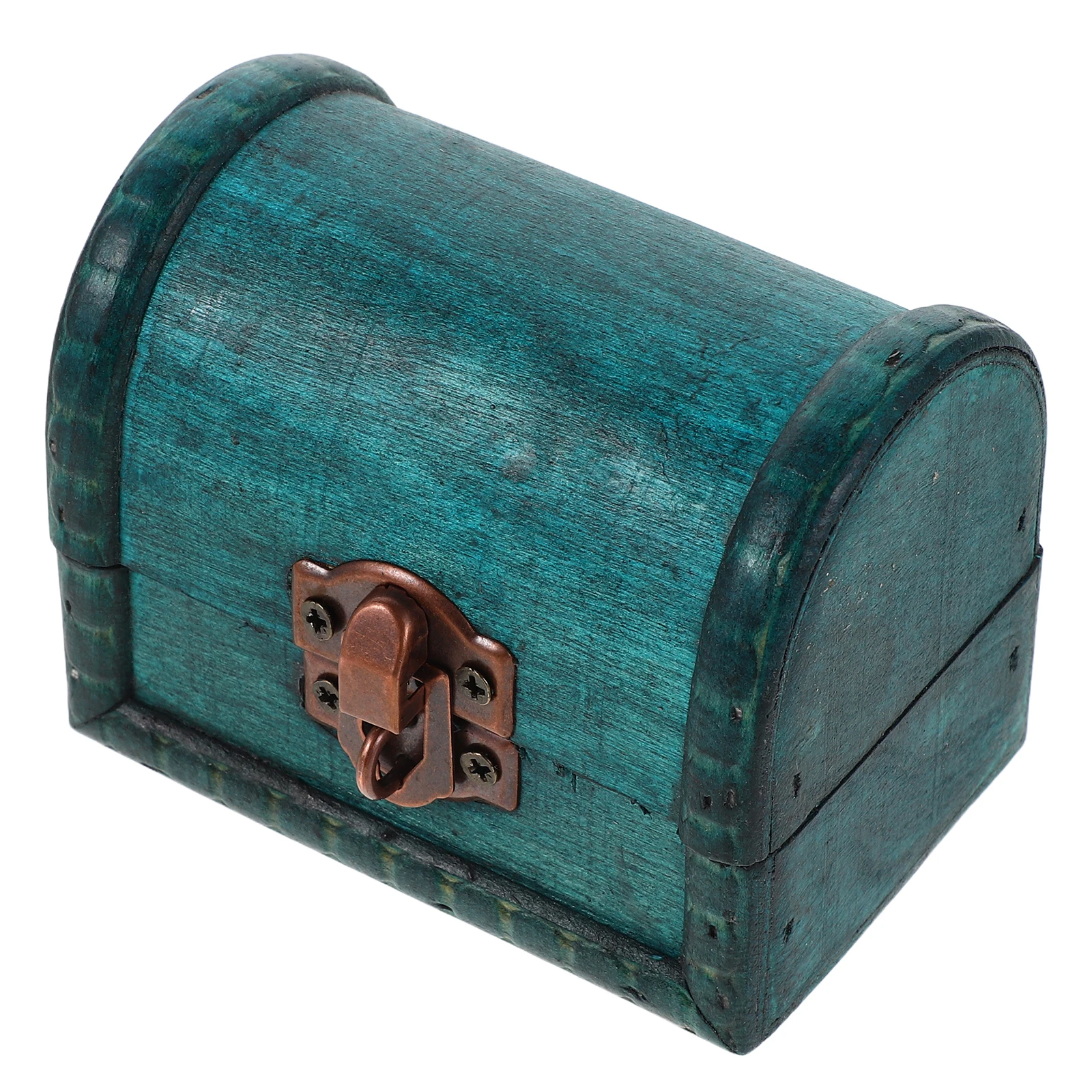 

Wooden Treasure Chest Small Jewelry Keepsake Rustic Trinket Storage For Wedding Christmas Birthday Wood Earring Case