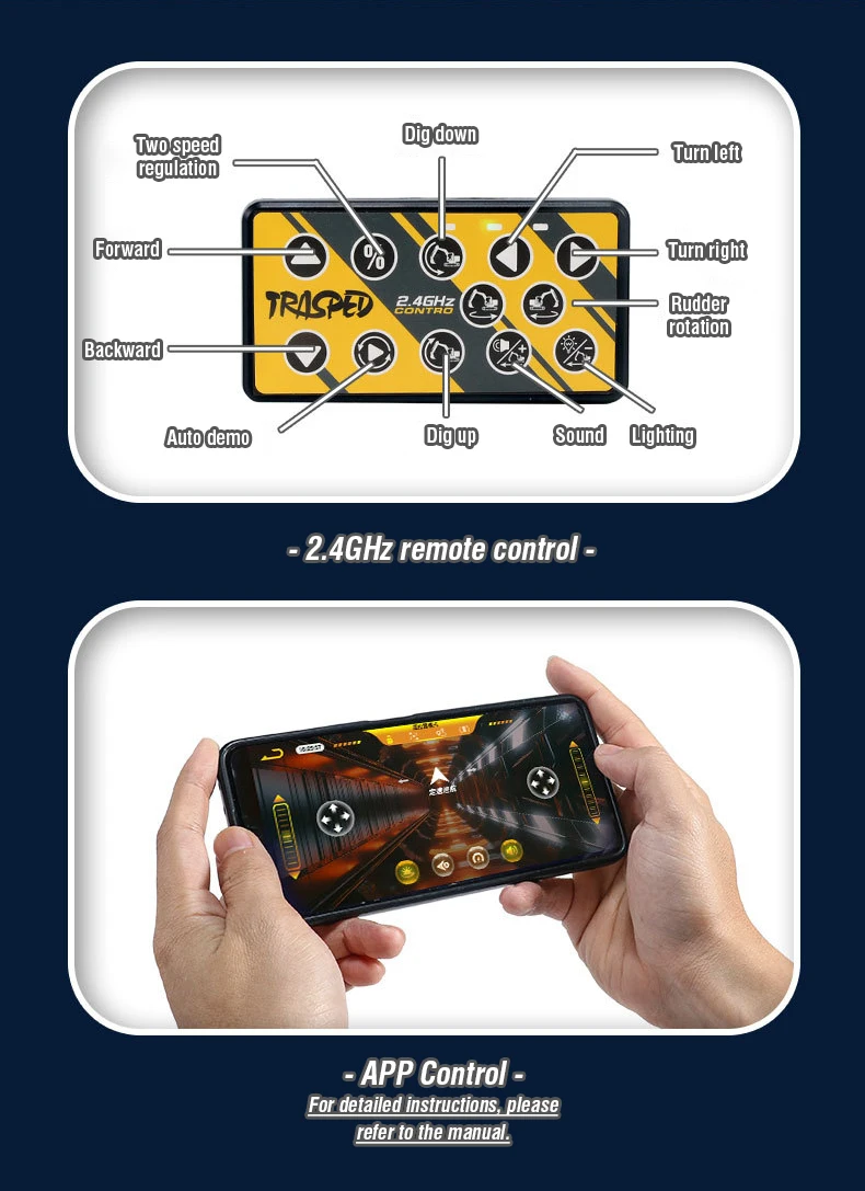 Pelle de bureau RC télécommandée, chariot élévateur, remorque, Simulation de véhicule d'ingénierie en alliage, jouet, voiture, Bulldozer, camion à benne basculante, noël, 1/64