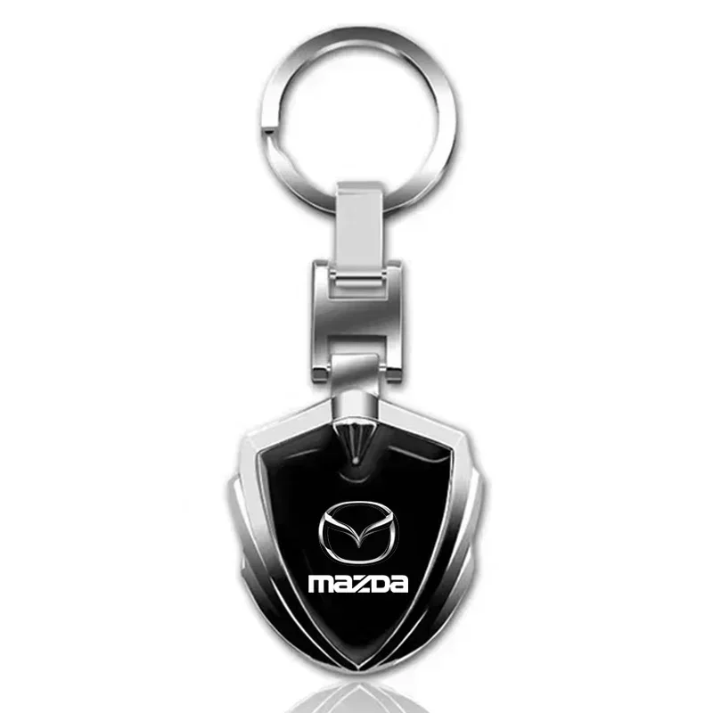 3D Metal Car Logo Key Rings Keyring Keychain For Mazda 2 3 4 5 6 7 8 323 626 CX-3 5 8 9 MS MX-5 30 RX-8 BT-50 ATENZA ATENZA R360