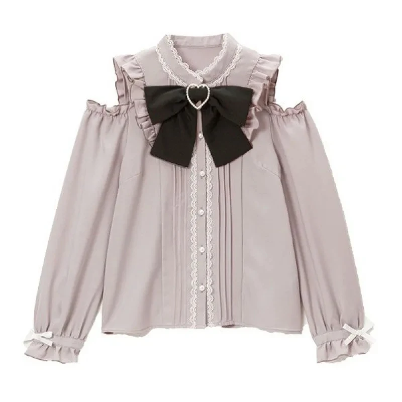 

Halloween Cosplay Costume ♥ Japanese Gothic Lolita Ribbon Short jirai kei clothes Sweet Cute Lace A-L New 2026 Surprise Clothing