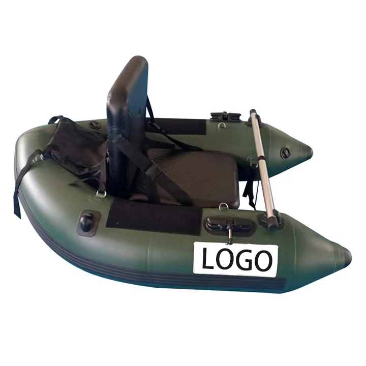 Customize Logo Inflatable Fishing Boat Boats Ships Inflatable Belly Boat With Pump
