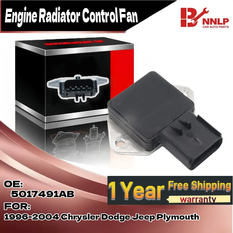 

Модуль управления вентилятором охлаждения радиатора для Chrysler Dodge Jeep Plymouth 1996-2004 годов 5017491AB 4707286AF