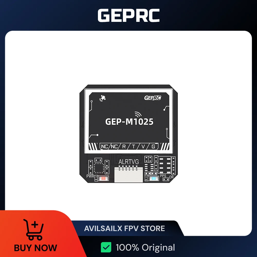 

GPS-модуль серии GEPRC GEP-M1025, чип M10050, многоспутниковый магнитометр, барометр, конденсатор фарада, точный для FPV дрона
