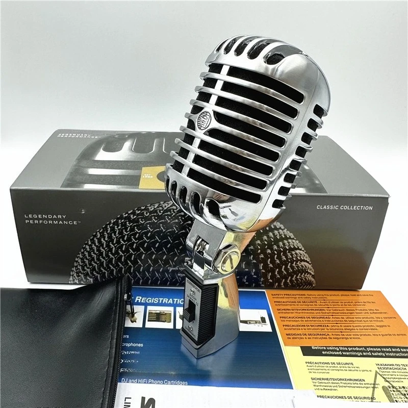 

High Quality Classic Vintage Professional Cardioid Dynamic Vocal Wired Microphone For Live Karaoke Singing Performance Stage