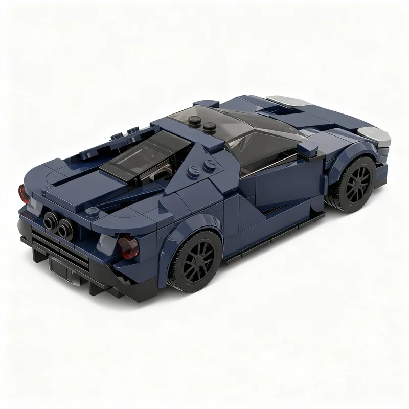 263 elementy MOC Forded GT Modifikacja City Champions Model Klocki Konstrukcyjne Architektura Zabawki Prezenty Świąteczne Edukacyjne Klocki