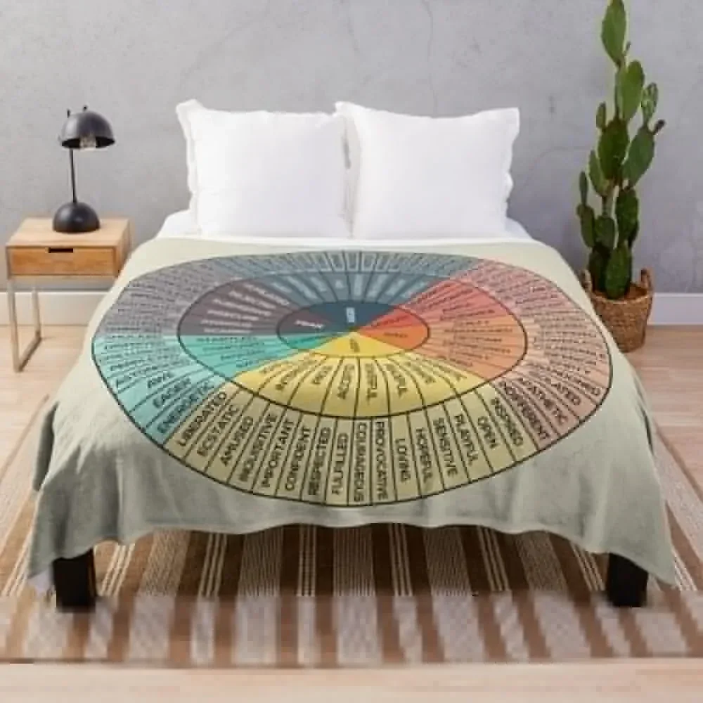 

Wheel Of Emotions Throw Blanket Blankets Sofas Of Decoration Bed covers Blankets