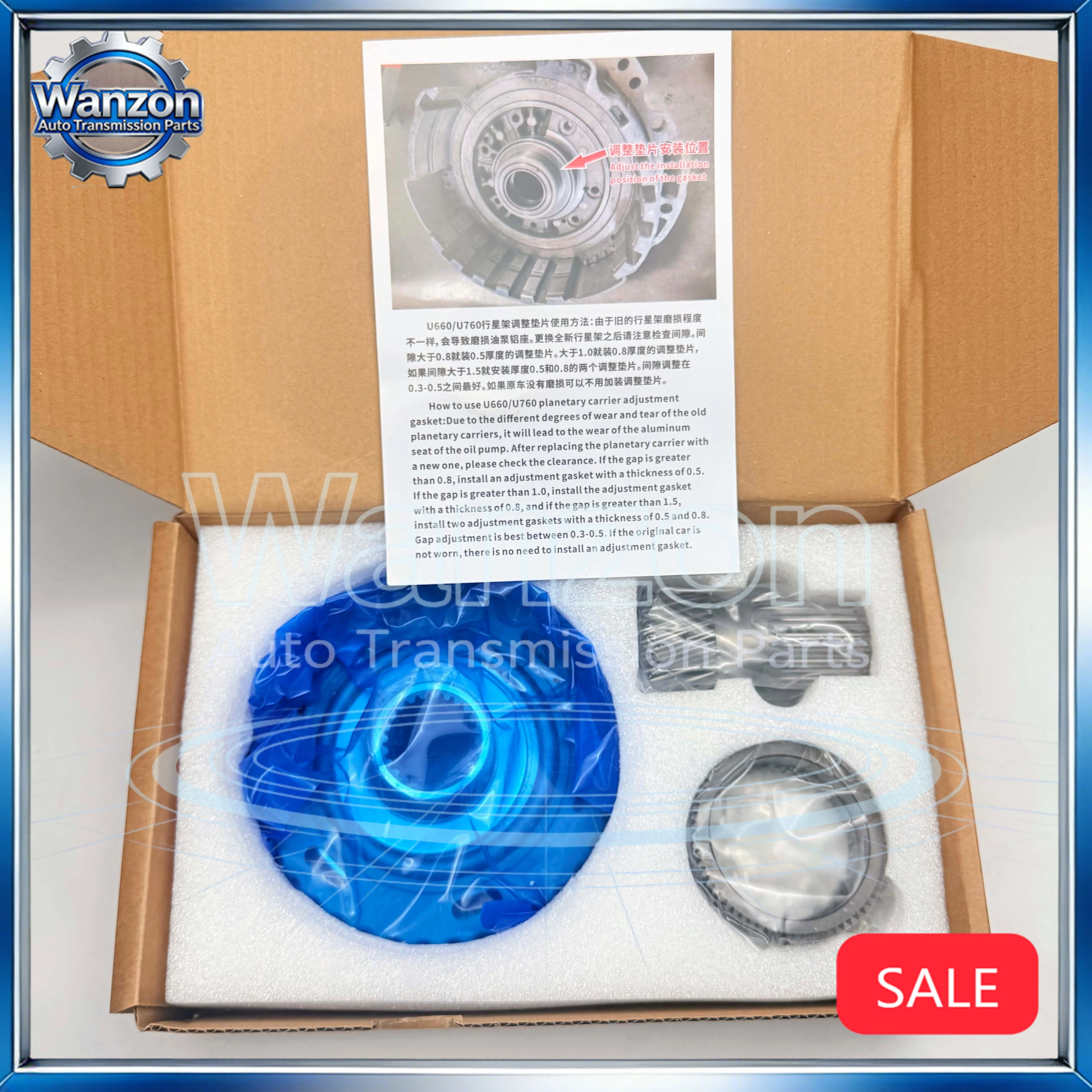 Juego de engranajes planetarios U660 U760 U760E completamente nuevo con rodamiento de empuje de engranaje solar OE 90374-60001 90374-62010 Compatible con modelos Toyota