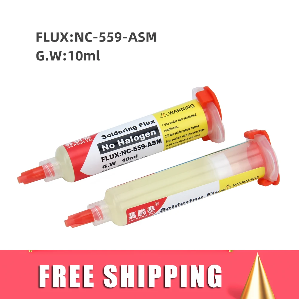 NC-559-ASM Needle Tube Solder Flux Rosin Tools for Mechanic  Bga Reballing Kit Syringe Flux Soldering Welding Paste