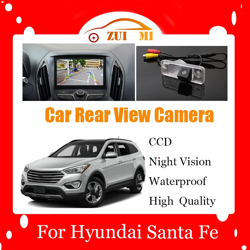 

Car Reverse Rear View Camera For Hyundai Santa Fe 2013~2015 CCD Full HD Night Vision Backup Parking Camera Waterproof Shockproof