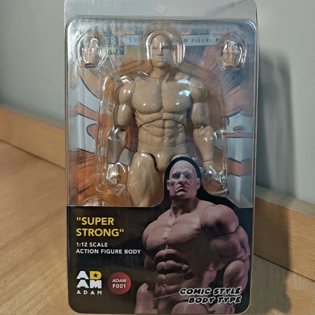 

Adam 1/12 Scale Male Body "Super Strong" Ad01 Comic Strong Super Action Figure Mobile Realistic Male Constitution Adult Toy Gift