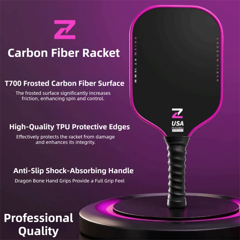 

Fashion T700 Pickleball Paddle Frosted Surface USAPA Approved Pickle Ball Paddle Professional Lightweight Pickleball Rackets