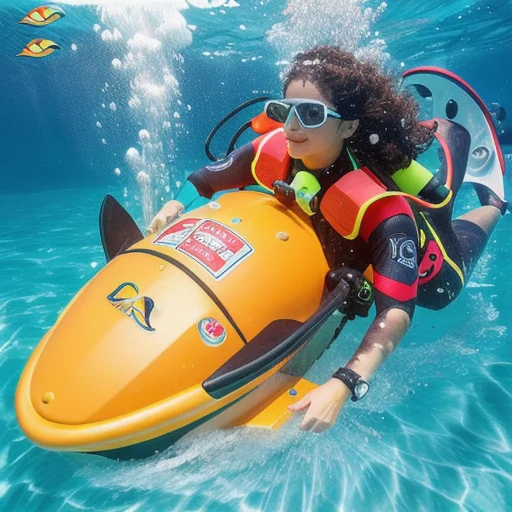 CAMORO Underwater Scooter Diving Underwater Propeller Diving Snorkeling Sea Scooter Underwater Exploration Equipment for Adult