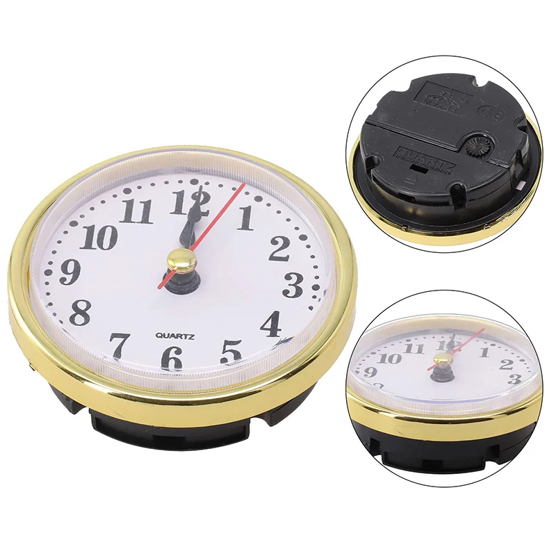 * Hot Sale Classic Clock Craft Quartz Movement Dia.65mm Round Clocks Insert Roman Number Little Clock Arabic Numbers Wall Decor