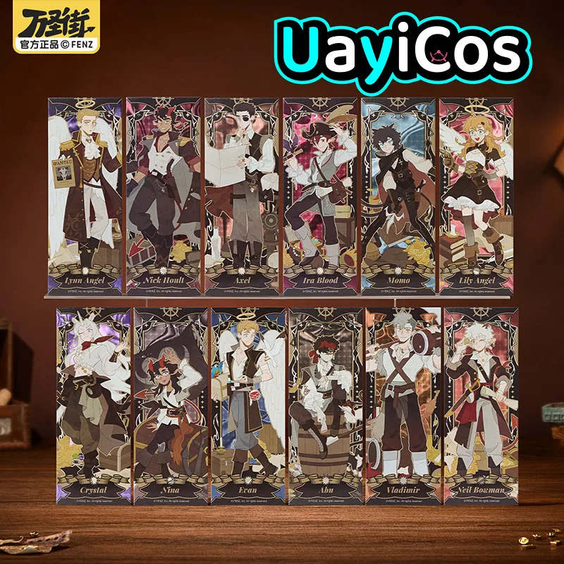 

In Stock Original All Saints Street Sail The Vast Sea Theme Laser ticket collection card Ornament Accessories Anime Game Toy Gi