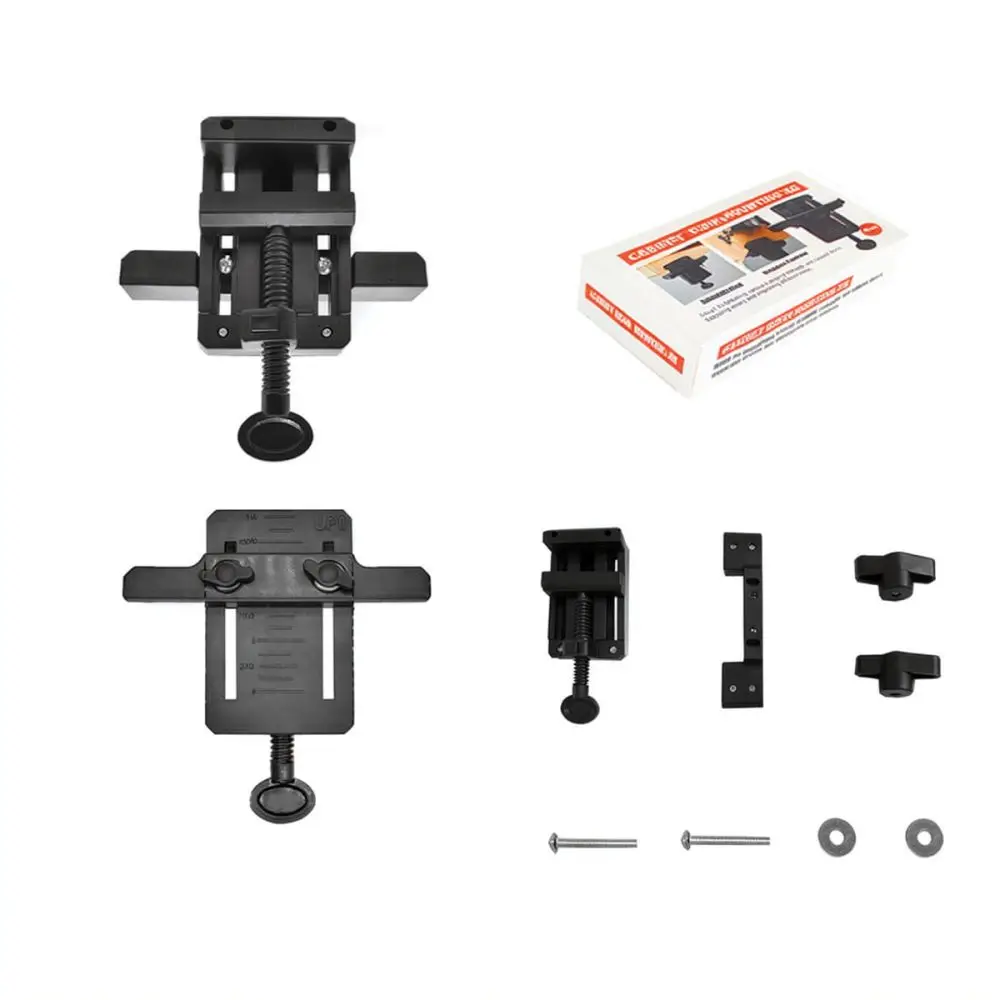 Cabinet Door Mounting Helper Clamp Woodworking Positioning Jig Tool For Quick Accurate Furniture Hardware Assembly Work
