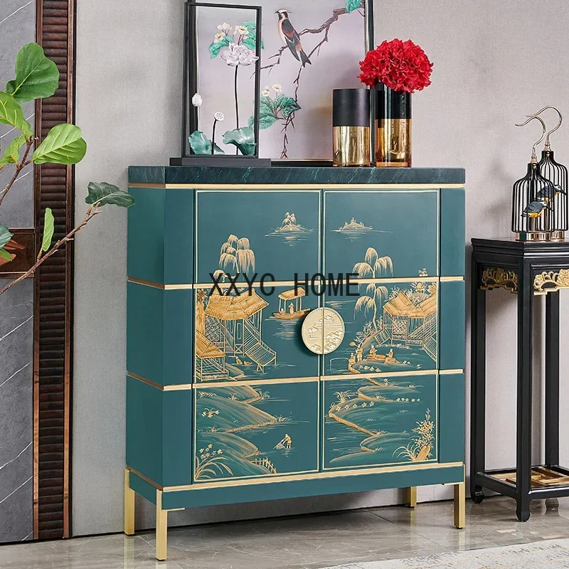 

Light Luxury Hallway Shoe Cabinet All-in-One Cabinet