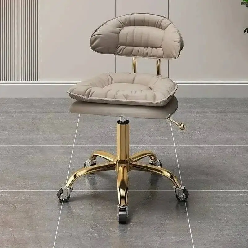 Treatment Backrest Professional Barber Chair Lounge Master Salon Chair Stool with Wheels Barbershop 의자 Silla Salon Furniture AA