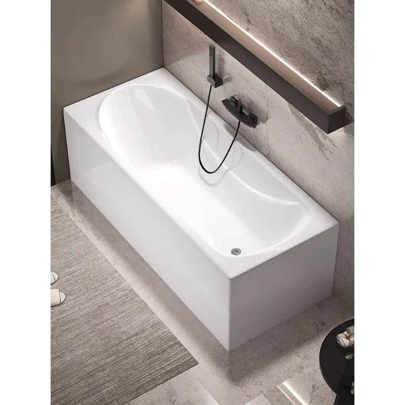 Free installation of bathtub in hotel bathroom, acrylic adult bathtub