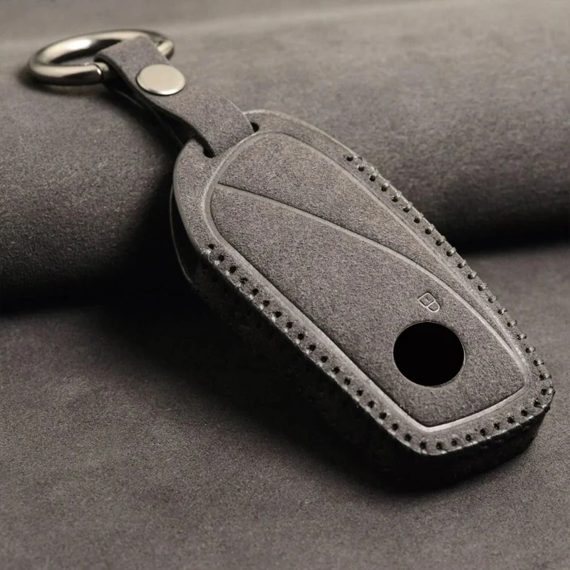 

Turn Fur for 2023 BMW Energy Ix XM I7 X7 7 Series Smart Remote Key Case Cover Keychain Keyring Keys Replaced Fob Bag Accessories