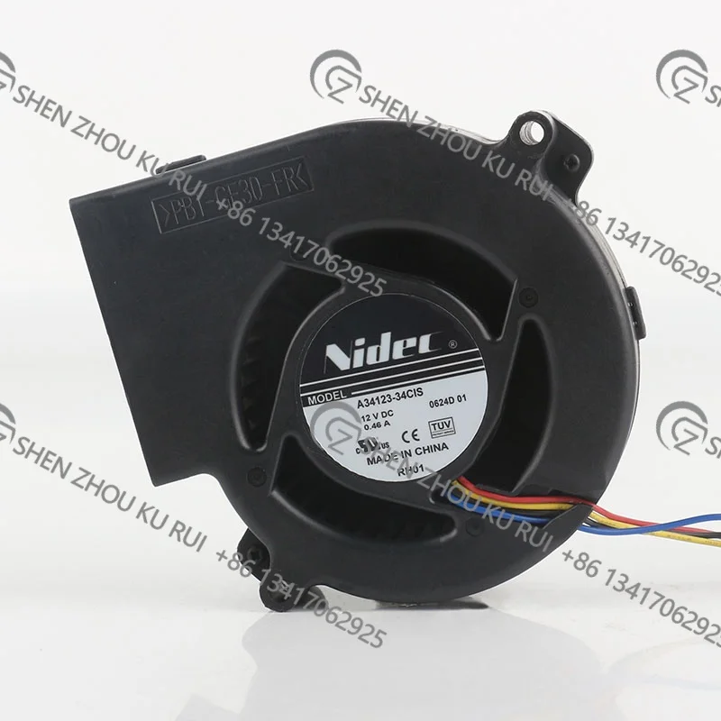 A34123-34CIS New Original Nidec 5V 24V 48V DC 12V 0.46A AC EC 9733 97X97X33MM 9.7CM CISCO Dedicated Blower Four-wire Cooling fan