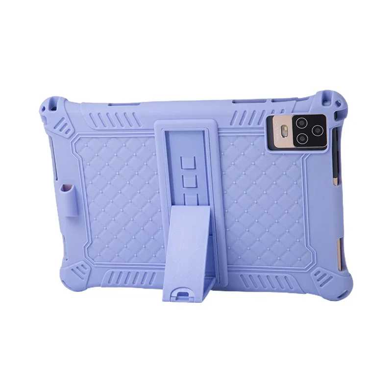 10,1 ''Universal Weiche Silikon Fall Für 10 10,1 zoll Android Tablet PC Stoßfest Einfarbig Zurück Stand Abdeckung 24*16 cm/9,5*6,4 zoll