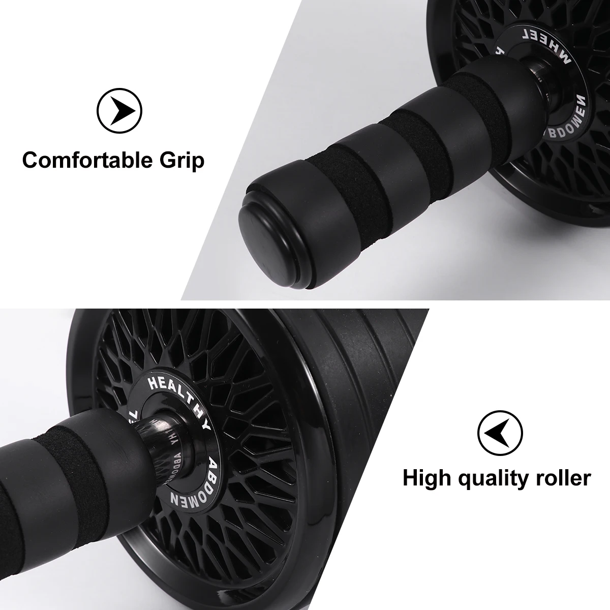 

Silent Ab Roller Wheel Large Durable Fitness Equipment For Core Arm Chest Workout Mute Exercise Device Belly Fat Burner