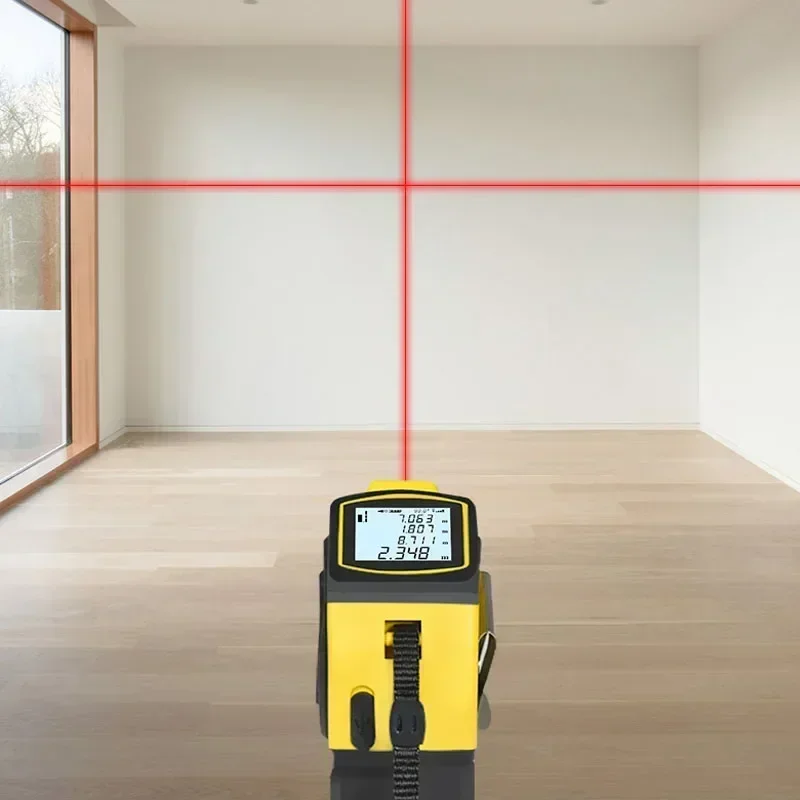 4 in-1 Laser Rangefinder Bluetooth 5M Steel Tape Rangefinder 40m/60m/80m/100m Indoor Laser Measuring Instrument Laser Ruler