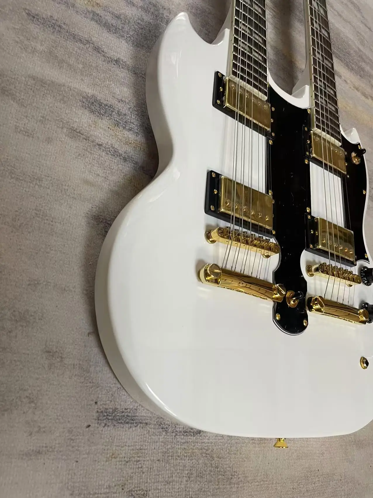 Electric Guitar 12+6 Chord Double Path Edition, White Body, Factory Genuine Shipping Picture, In Stock, Order and Ship Immediate