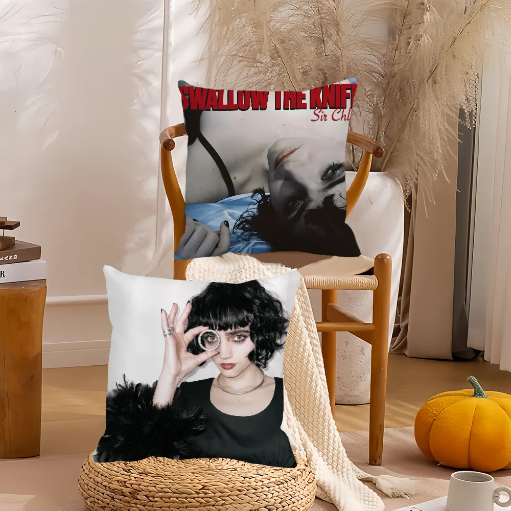

Band S-Sir C-Chloe Swallow the Knife Pillow Case Home Decoration Cushion Cover Suitable For Bedroom Car Office Sofa