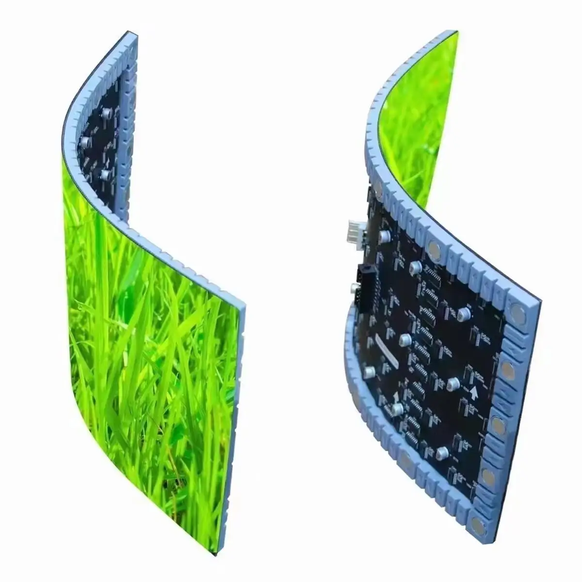 

Free shipping P1.86 P1.8 Curved soft flexible led display module for diy shape led video sign video wall