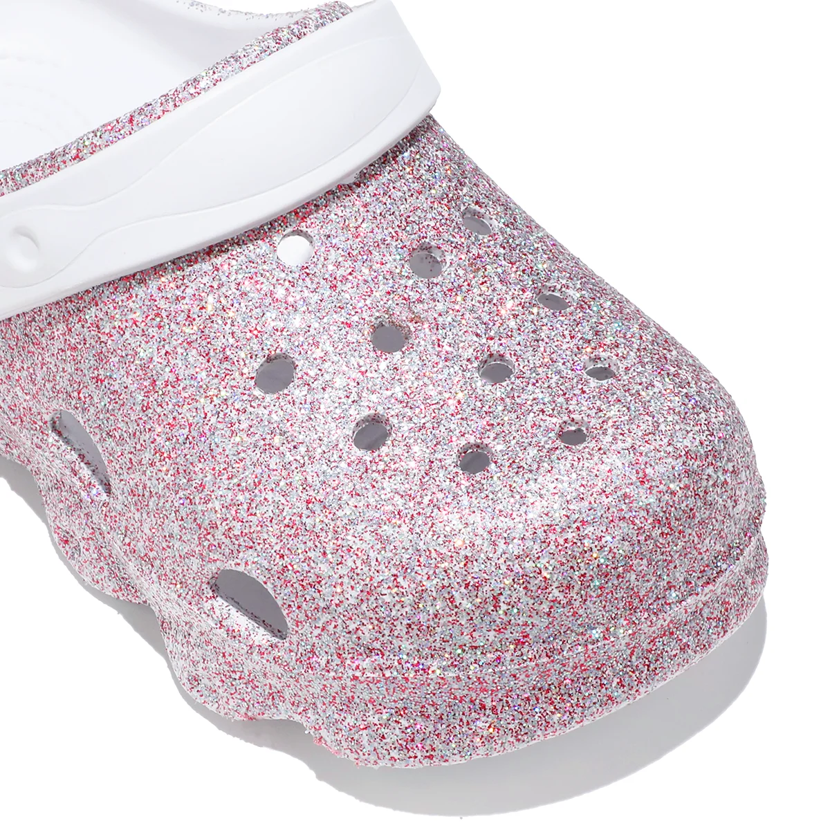 Kids' Glitter Clog, Lightweight EVA Garden Shoes, Waterproof Non-Slip Sandals, Comfortable Slip-On Shoes for Indoor Outdoor 1214