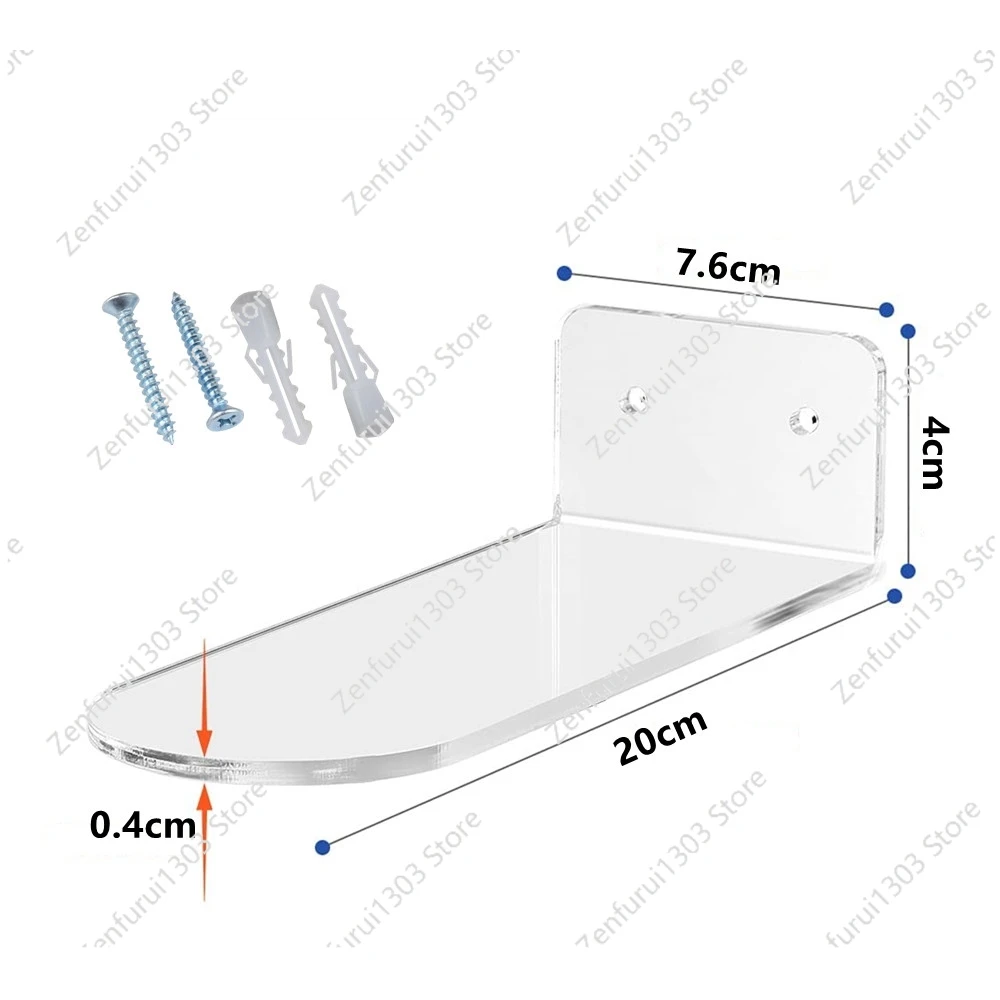 6 Pack Floating Shoe Shelves,Black Acrylic Wall Mounted Shoe Display Shelves,for Display Collectible Shoe&Sneaker