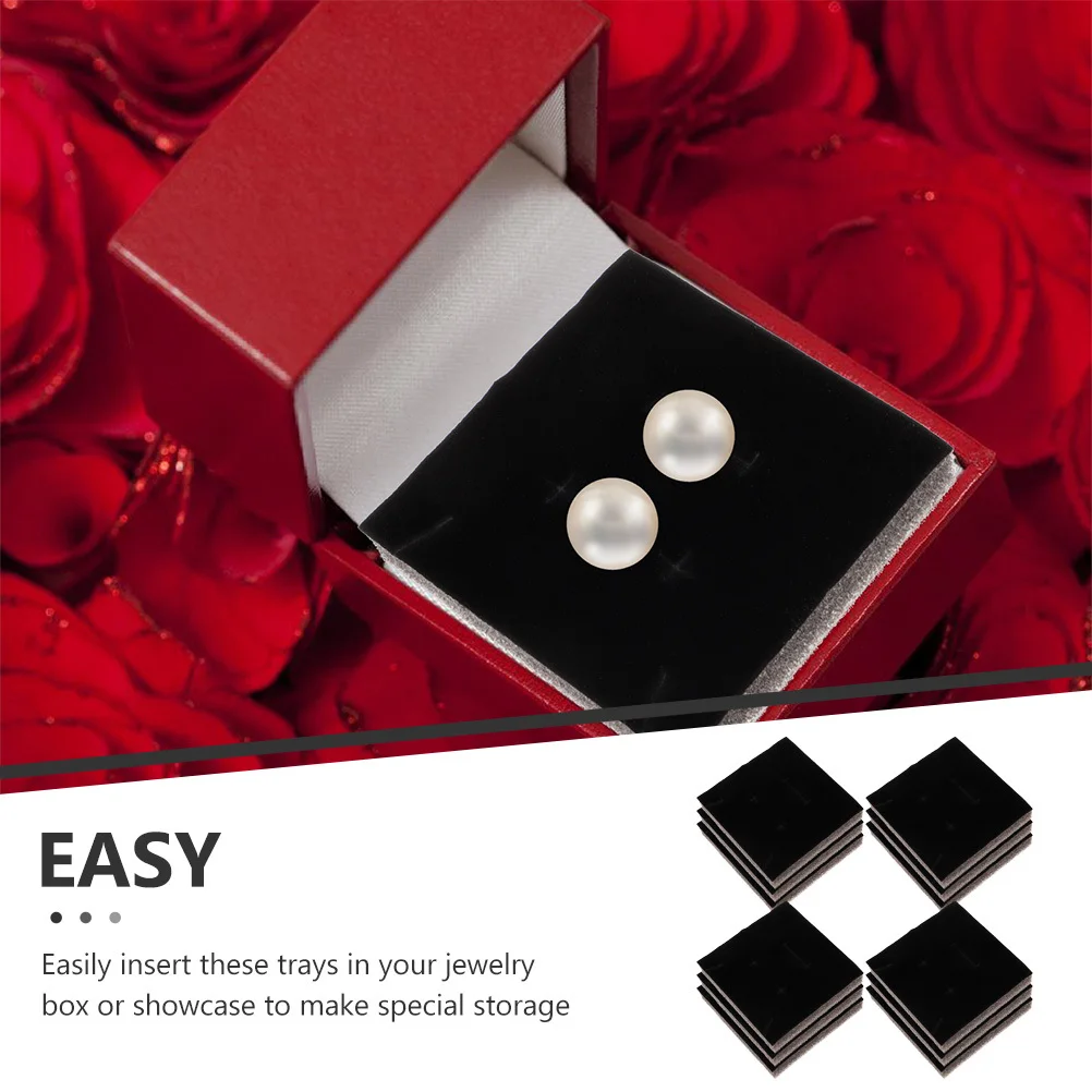 

20Pcs Sponge Insert for Jewelry Box Ring Earring Display Holder Organizing Pad 7.5x7.5cm Stackable Lightweight