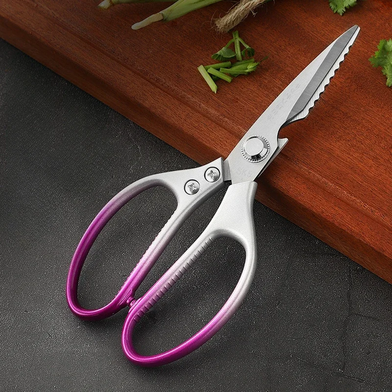 Multifuncional Household Gradient Scissors, ABS Plastic Handle, Aço Inoxidável, Cozinha Forte, Chicken Bone, SK5