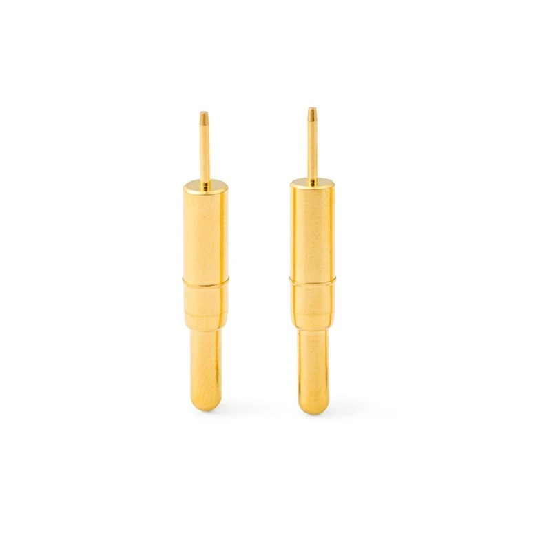 

POGOPIN Spring Thimble Connector Single Pin Copper Gold Plated High Current Charging Probe In-line Male Seat Copper Pin