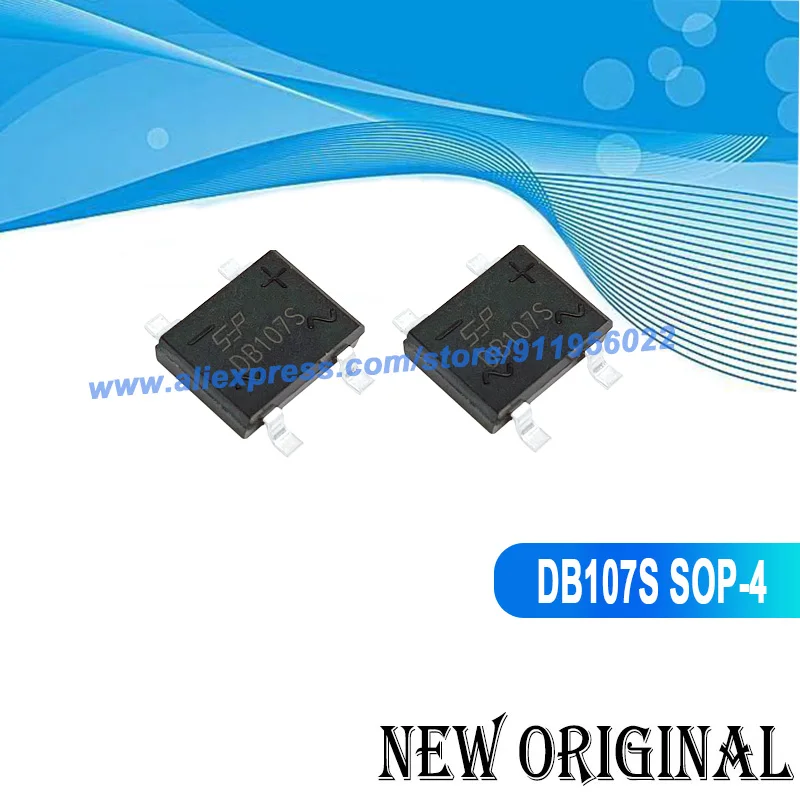 (5 peças) DB107 DB107S 1A/1000V SOP4
