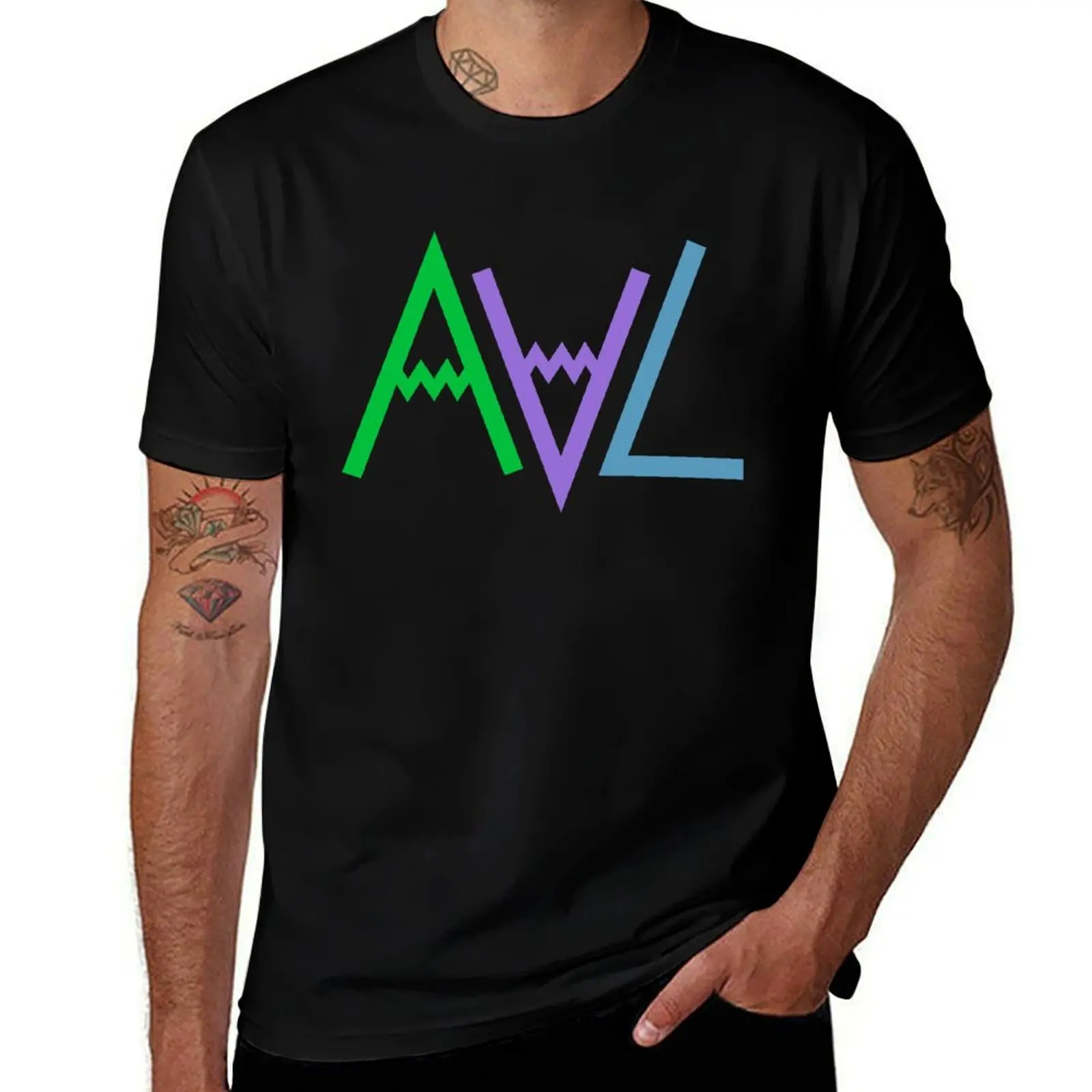 

Asheville AVL NC mountains logo T-Shirt Casual Lightweight Short Sleeve Top