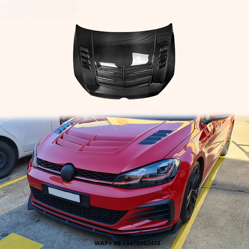 

For VW Golf 7 7.5 TSI GTI 5DR 12-20 Hatchback Carbon VS Style Front Vented Hood