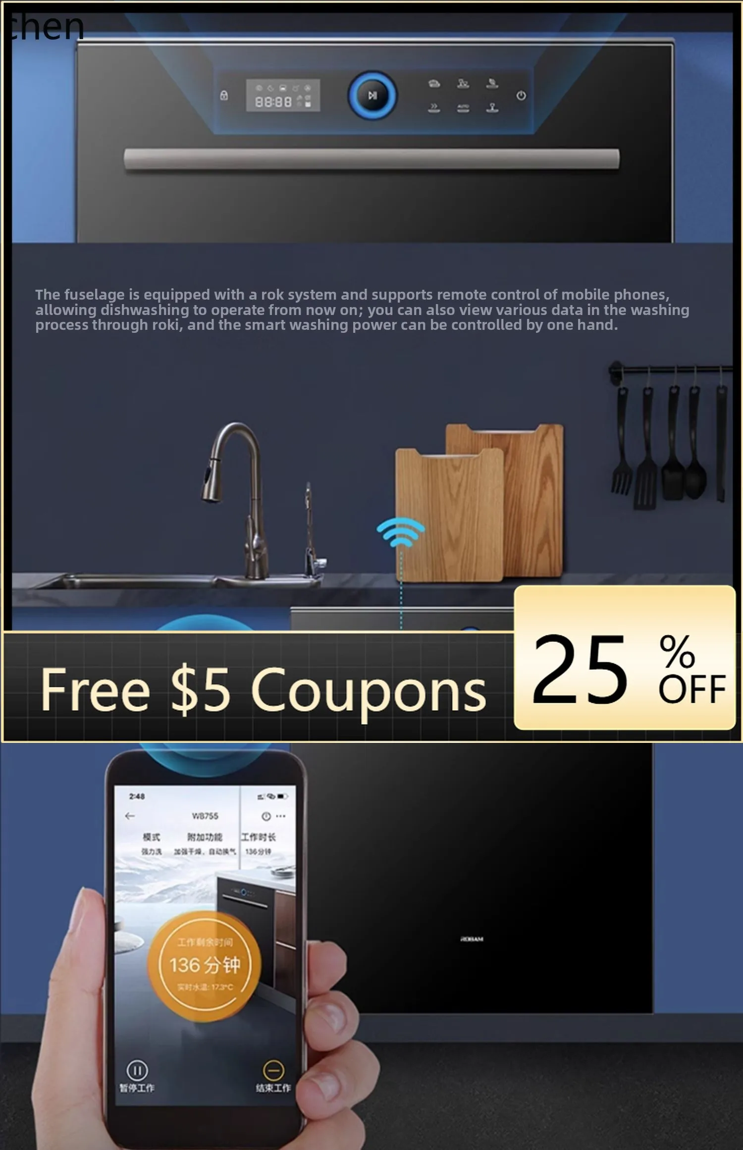 

XW boss steam cleaner household automatic hot air four-layer three-pronged spray 13 sets