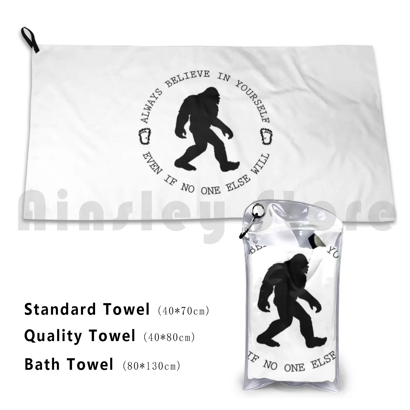 Towel Always Believe In Yourself 1354 Theboonation Toilet Paper Sharona Quarentine Bigfoot