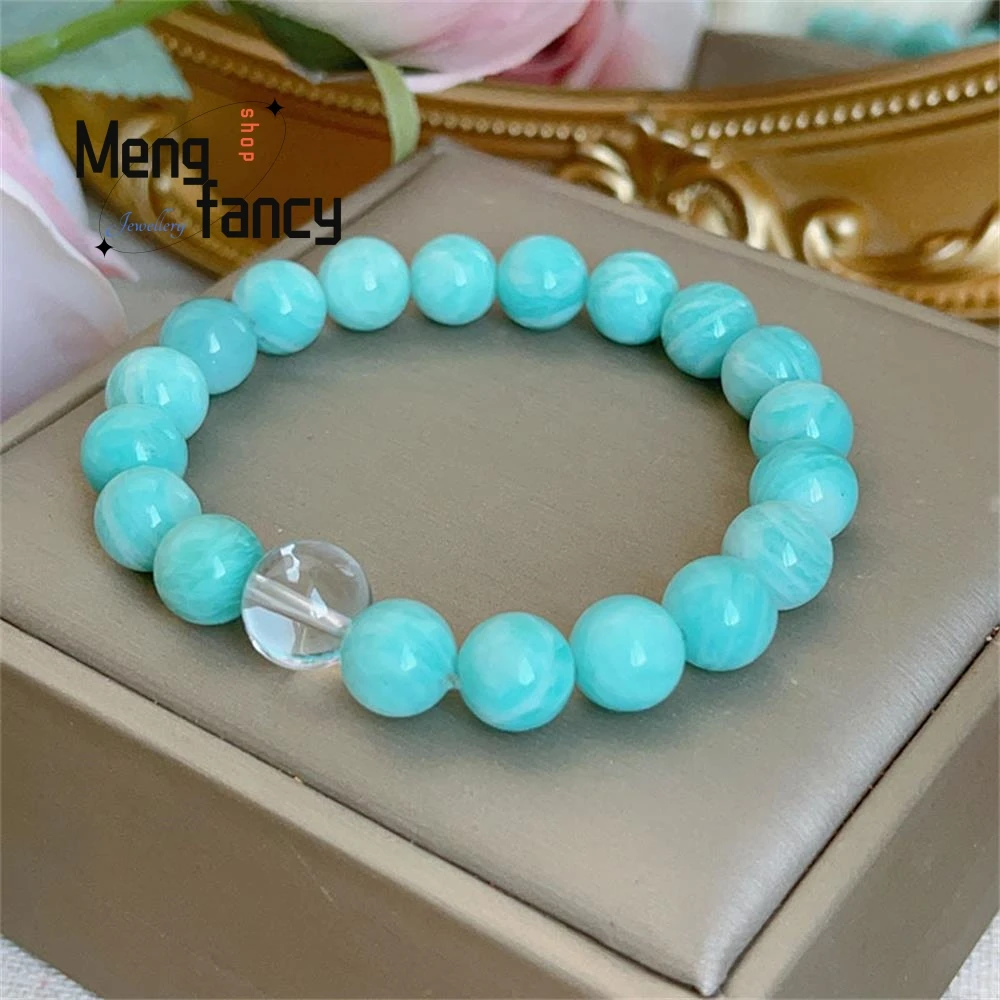 Simple Tianhe Stone Bracelet Natural White Crystal National Style Simple Exquisite Popular Elegant Fashion Jewelry Holiday Gifts