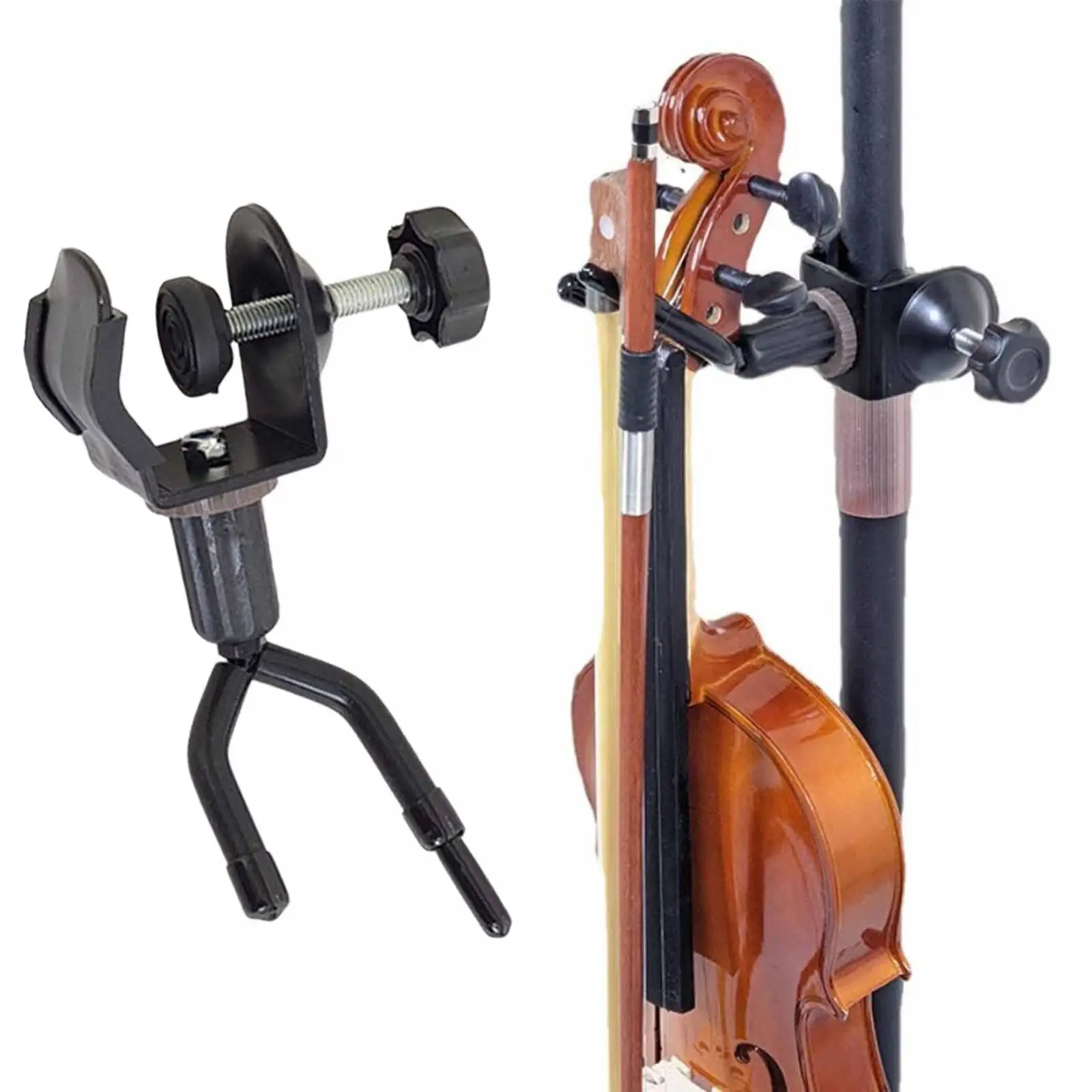Music Stand Extension Hook Clamp on Rack Holder for Concert Performance Home