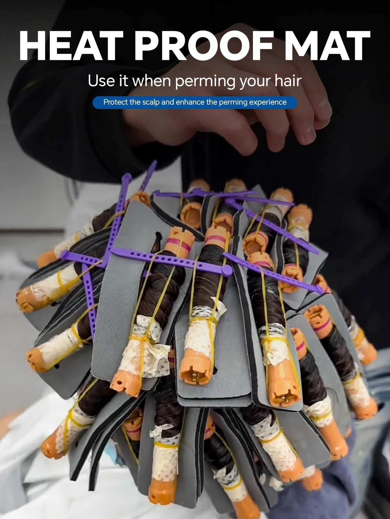 

20 Pcs Salon Perm Pad Set Hair Insulation Cotton Machine Insulation Cotton Pad for Hair Salon Professional Hair Perm Insulation