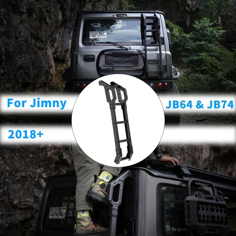 Escada Traseira de Alumínio para Suzuki Jimny JB64 JB74 JB64W JB74W JC74 2019 2020 2022 2023 2024 2025 2026