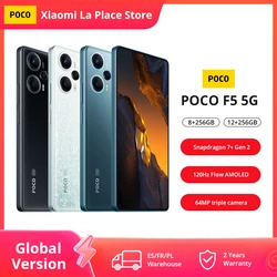 Wersja globalna POCO F5 5G 8GB 256GB Snapdragon 7 + Gen 2 6.67 ''120Hz wyświetlacz AMOLED 64MP potrójna kamera NFC 67W Turbo ładowanie