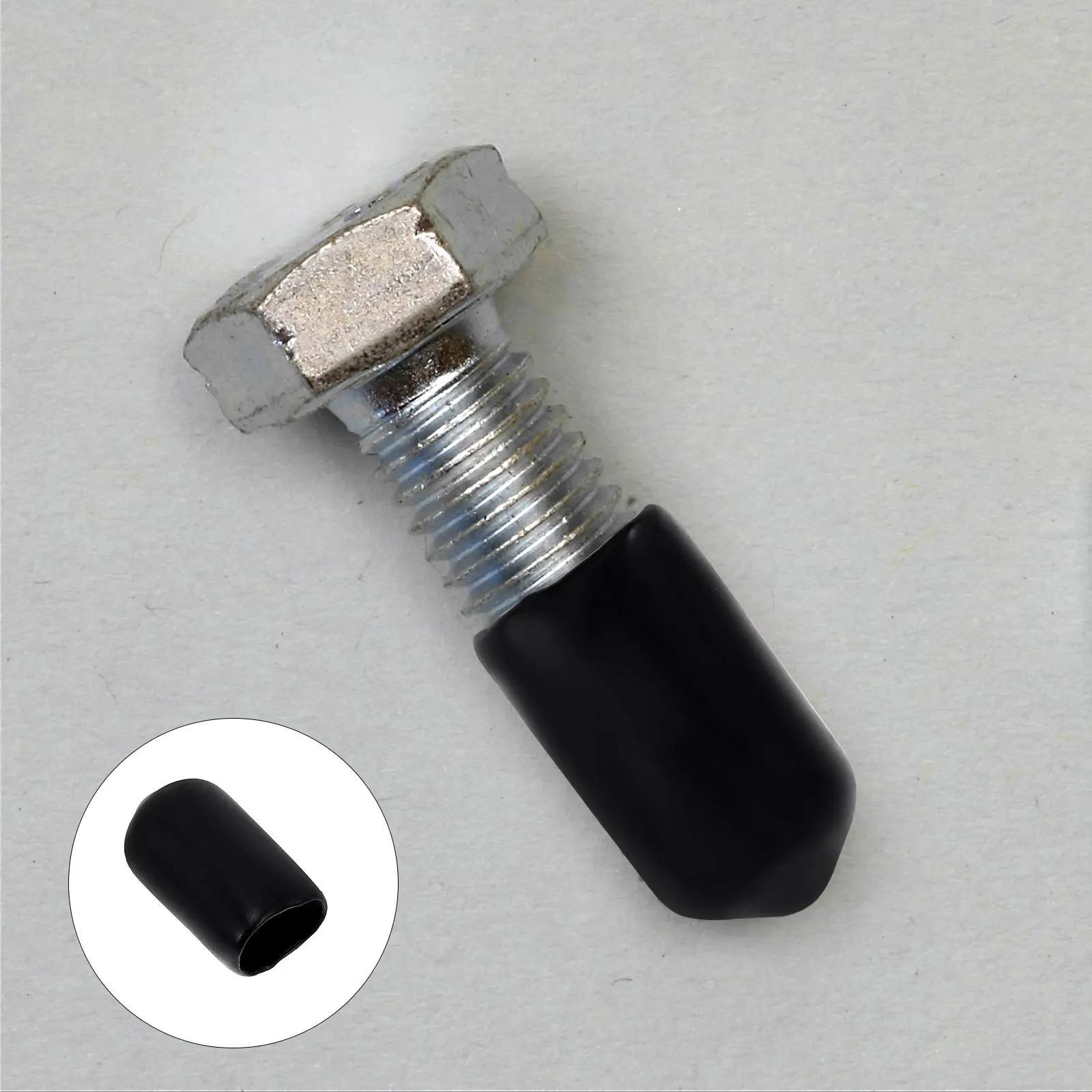 

200pcs Threaded Protective Cover Rubber End Caps For Chair Tips Table Legs Screw Protectors Tubing Tip Round Tube Covers