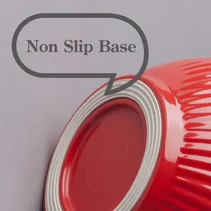 طقم وعاء خلط الميلامين بمقبض ، مضرب بيض ، خضروات سلطة فواكه ، طبخ المطبخ ، واجب ثقيل غير قابل للانزلاق أفضل 8 أطباق ميلامين مبيعا - رقم 4